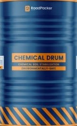 RoadPacker RP Plus chemical drum — soil stabilization additive